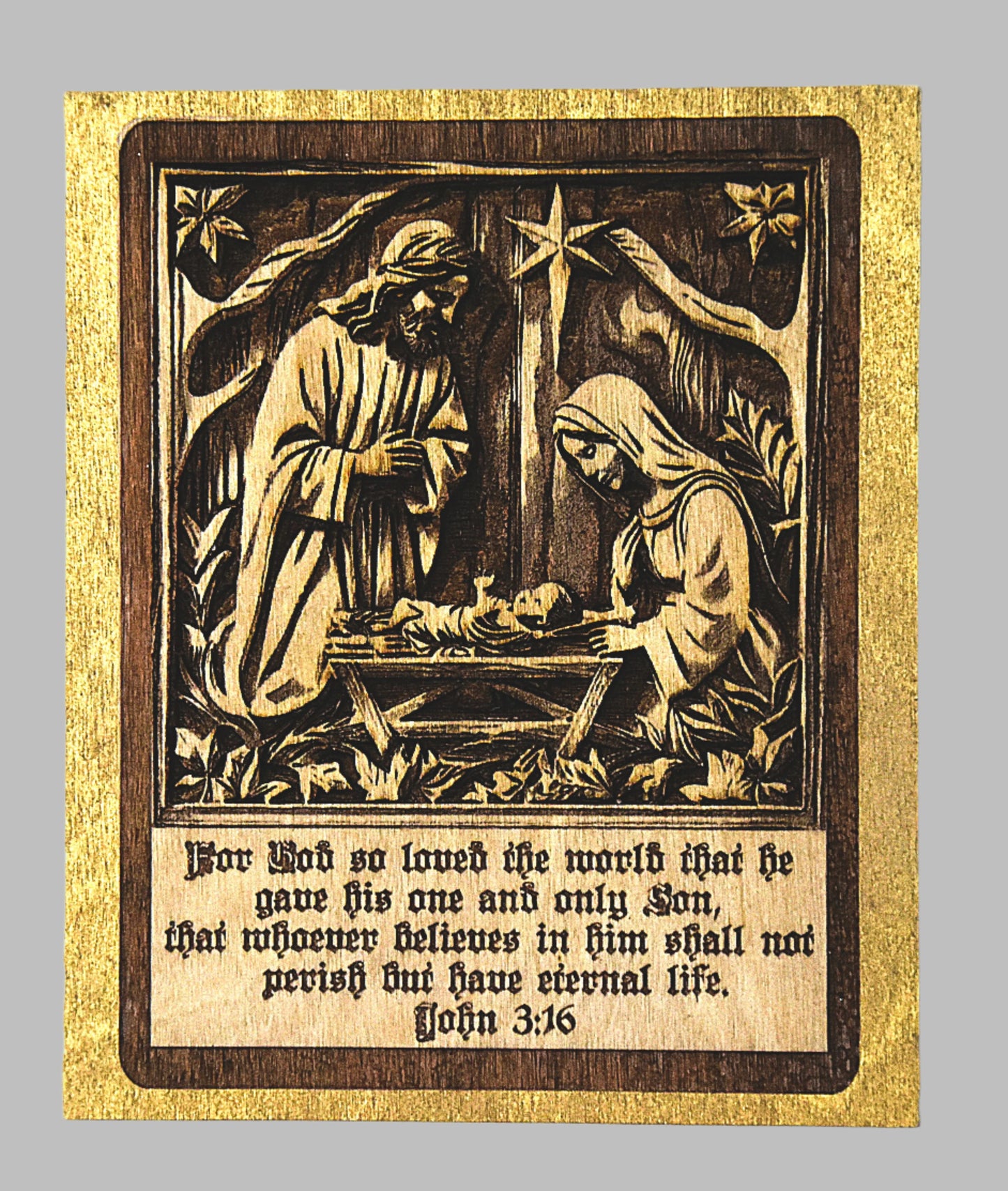 Manger Wall Plaque