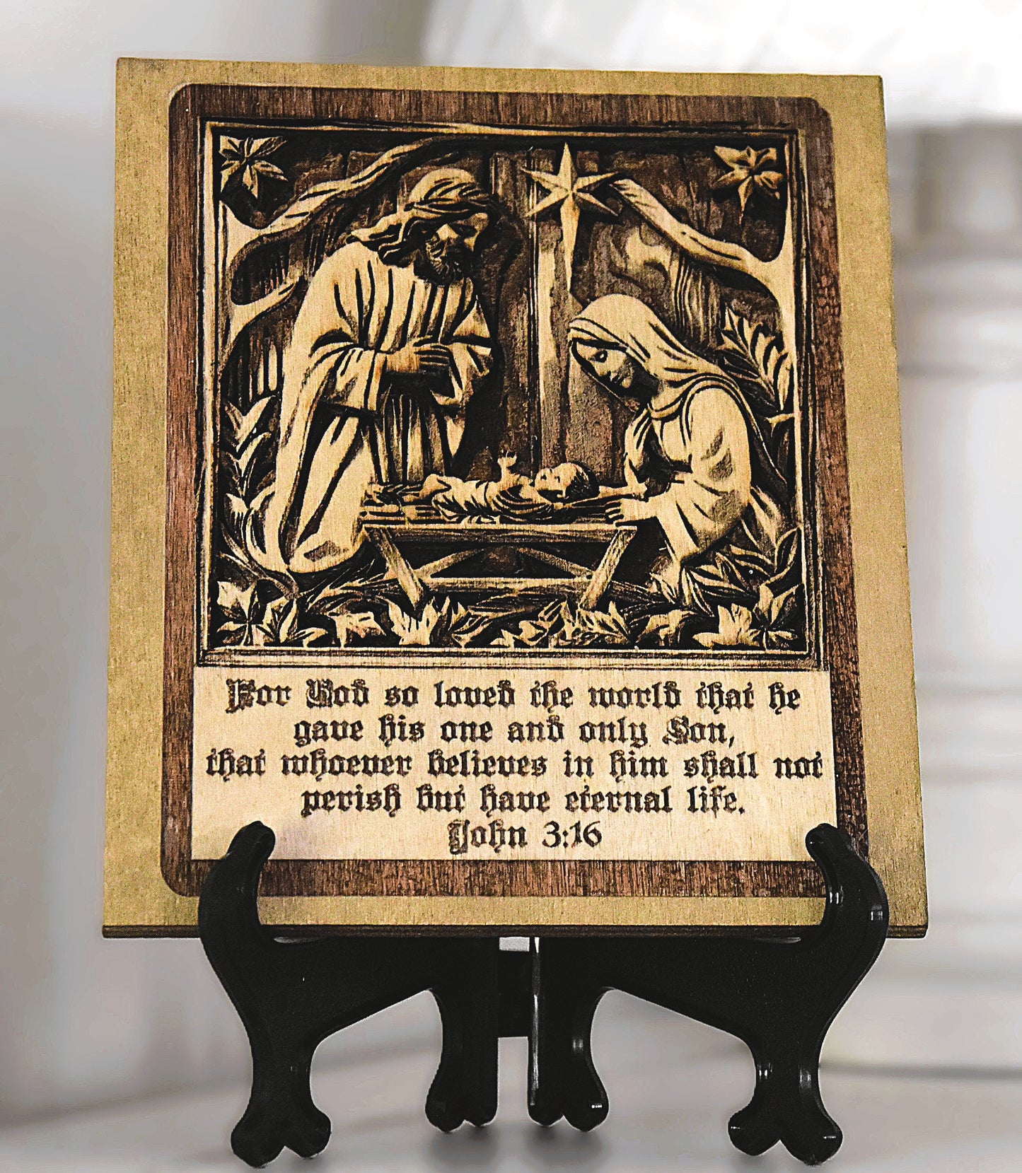 Manger Wall Plaque